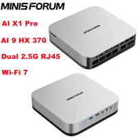 Minisforum AI X1 Pro MINI PC Ryzen AI 9 HX 370 WINS 11 Pro DDR5 M.2 2280 PCIe4.0 WiFi 7 BT5.4 Built-in 135W OCulink 2*USB 4.0