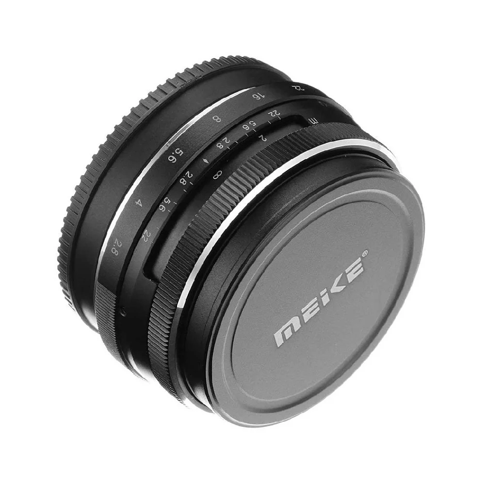 Meike 28mm f/2.8 Manual Focus Fixed Lens for Canon EOS-M, EOS M2, M5, M6, M6 Mark II, M10, M50, M50 II, M100, M200 Camera