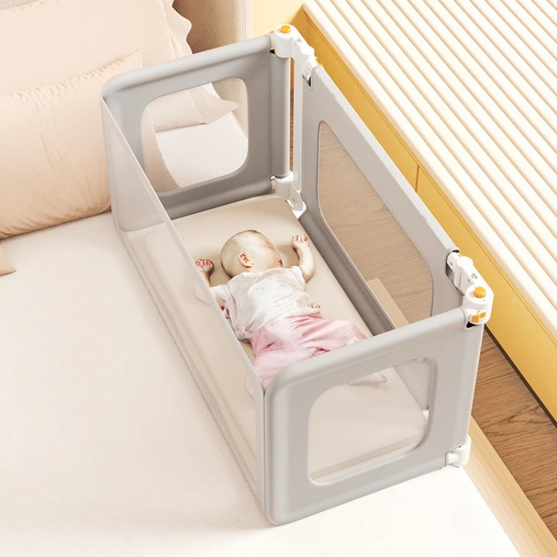 Multifunctional bed guardrail removable portable free installation bed in bed crib newborn anti-pressure baffle