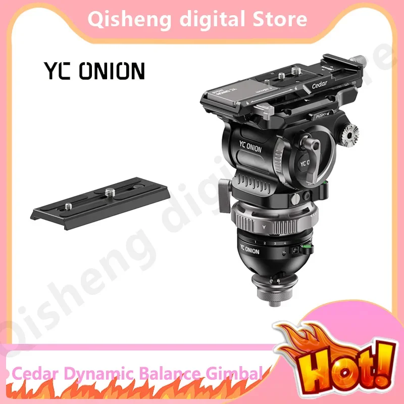 

Yc Onion Cedar Cb7 Counterbalanced Fluid Head Balance Gimbal Professional Camera Hydraulic Gimbal Quick Installation Long Focal