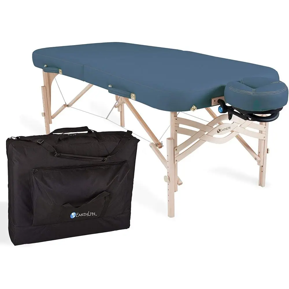 Premium Portable Massage Table Package SPIRIT - Spa-Level Comort, Deluxe Cushioning incl. lex-Rest ace Cradle & Strata ace Pillo