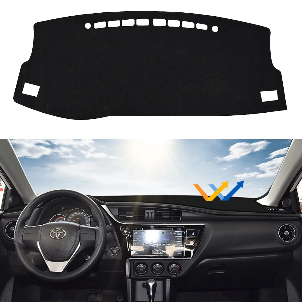 

For Toyota Corolla E170 E160 2014- 2018 Anti-Slip Leather Mat Dashboard Cover Pad Sunshade Dashmat Carpet Accessories 2016 2017