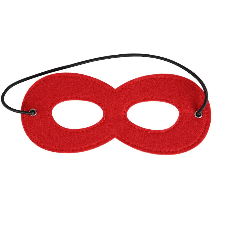 10 Uds. Máscaras de superhéroe máscara de ojos de fieltro superhéroe Cosplay conjunto especial de accesorios para Halloween Navidad fiestas de cumpleaños