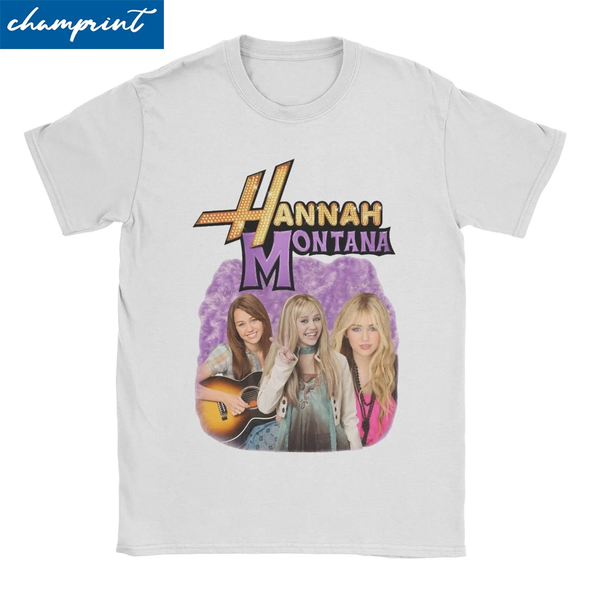 Hannah Montana Retro Miley Cyrus T-Shirt for Men Women Creative Cotton Tees Round Collar Short Sleeve T Shirt Adult Clothing