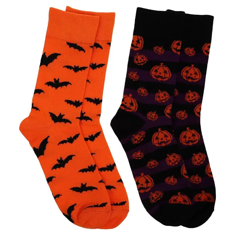 

2 Pairs Halloween Socks Funny Mid-tube for Girls Hairy Socks. Decor Party Cosplay Blended Unisex Adult Work