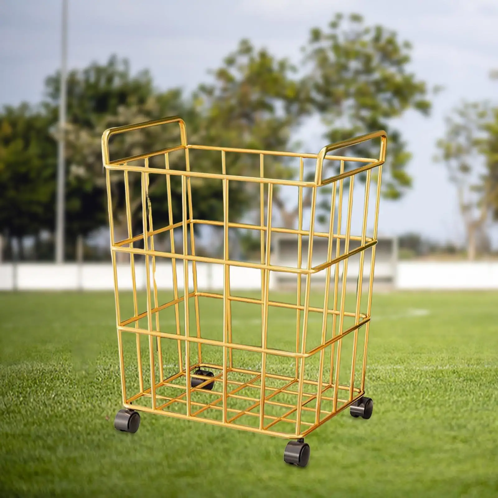 Rollbarer Sportball-Aufbewahrungswagen, praktischer Sportgeräte-Halter, Organizer mit Rädern für Club, Indoor, Playgroup, Fitnessstudio, Outdoor
