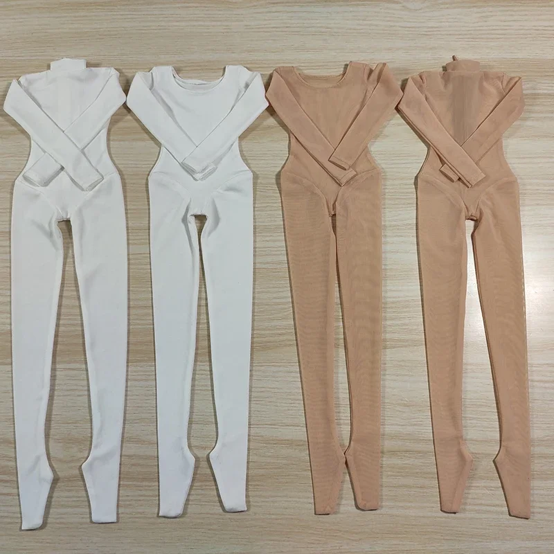 D04-B150 jouet fait main pour enfants 1/6 1/4 1/3 Uncle Big Girl Uncle ID75 80 Vêtements de poupée BJD personnalisés blanc noir Combinaison 1 pièce