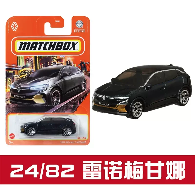 2024 Original Mattel Matchbox Car Boy Toys 1/64 Diecast Vehicle Lincoln Continental Renault Megane Ford Police Interceptor Tesla