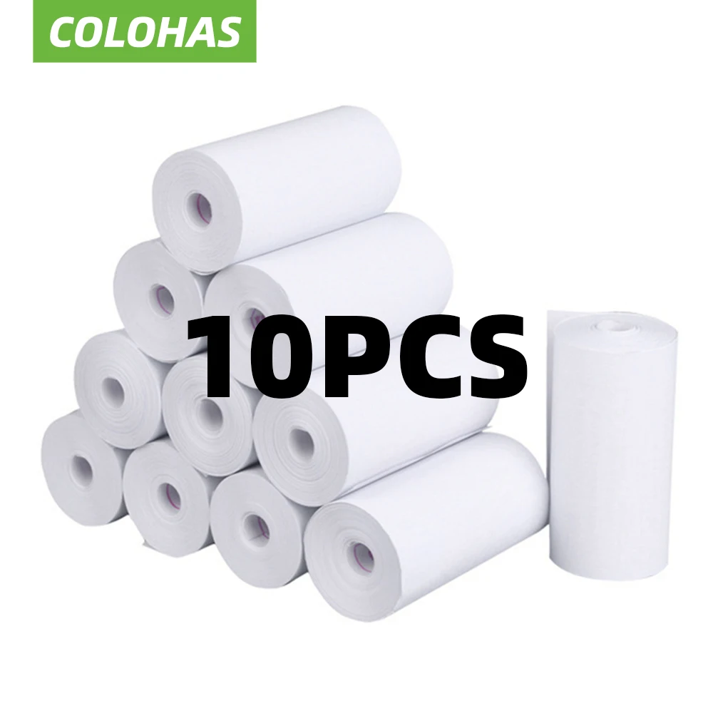 Imagem -02 - Rolos de Papel Térmico Branco Crianças Câmera Polpa Madeira Impressão Instantânea Crianças Câmera Papel Substituição Acessórios Peças 10