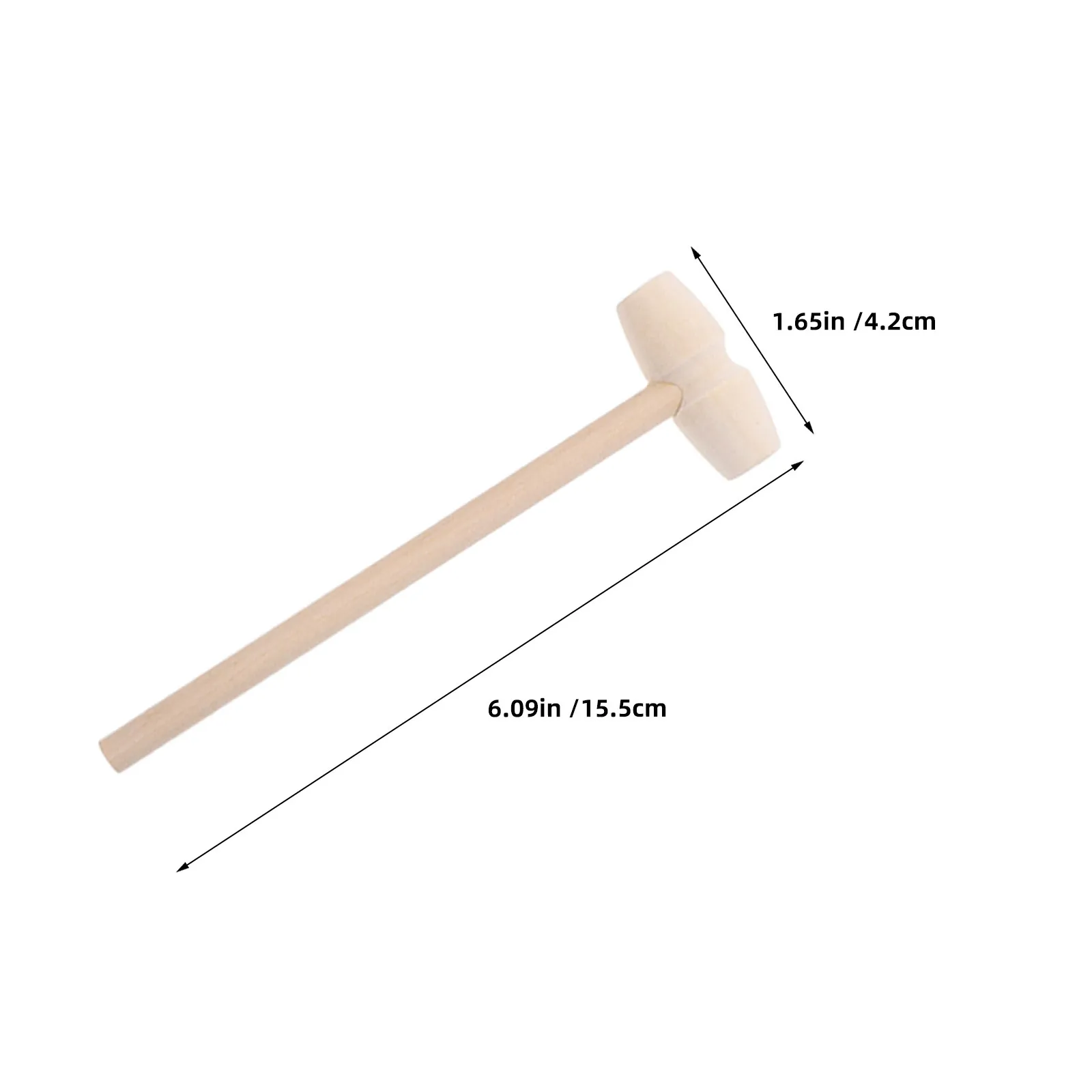 30Pcs Mini Wood Hammer Childfriendly Flathead Wooden Mallet for Cracking Chocolate Small Hammer for Preschool Learning