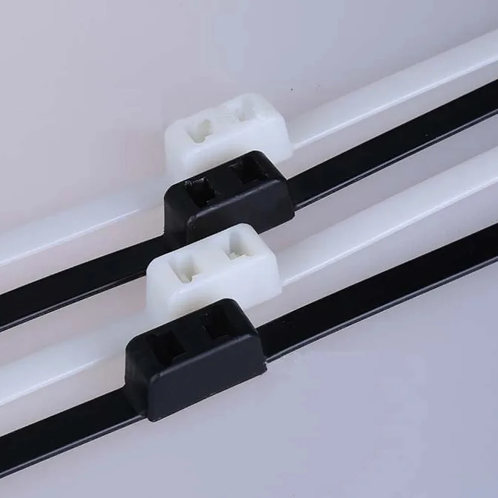 Tactical Plastic zip ties, Double flexible cuffs, Disposable Restraint zipper cuffs, 12mm × 700mm, 5 pieces/batch