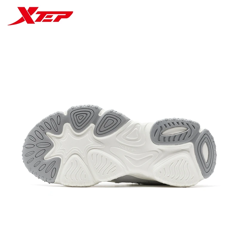 Xtep Volcano Women Casual Shoes 2025 Spring Comfortable Wrapping Lightweight Mesh Retro Urban Outdoor Sport Shoes 975118320052