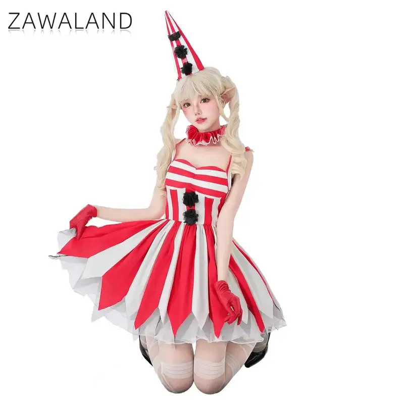 Abito da donna Halloween Cosplay Festa di carnevale Abiti da circo spaventosi Costumi da clown