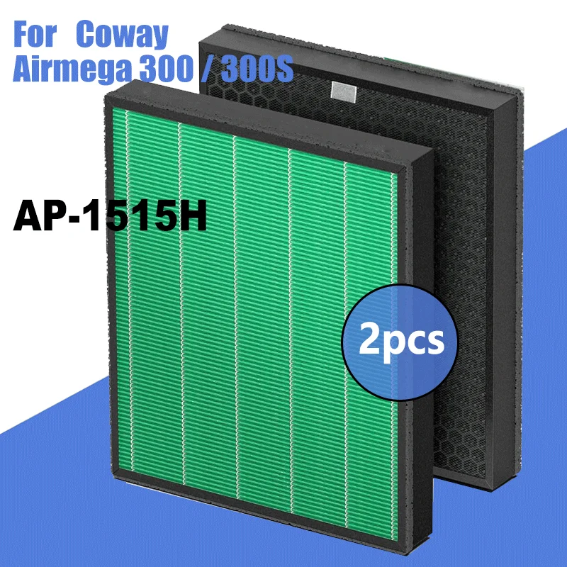 

for Coway Airmega 300/300S AP-1515H Air Purifier Replacement Hepa Activated Carbon Filter