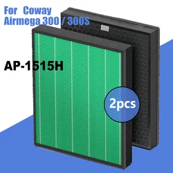 for Coway Airmega 300/300S AP-1515H Air Purifier Replacement Hepa Activated Carbon Filter