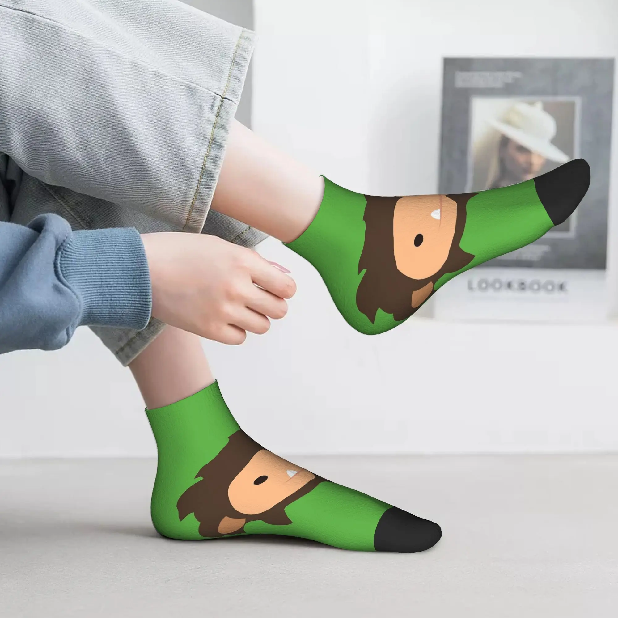 Sneaky Sasquatch Calzini a testa grande Harajuku Calze assorbenti per il sudore Calzini per tutte le stagioni Accessori per regali di Natale unisex