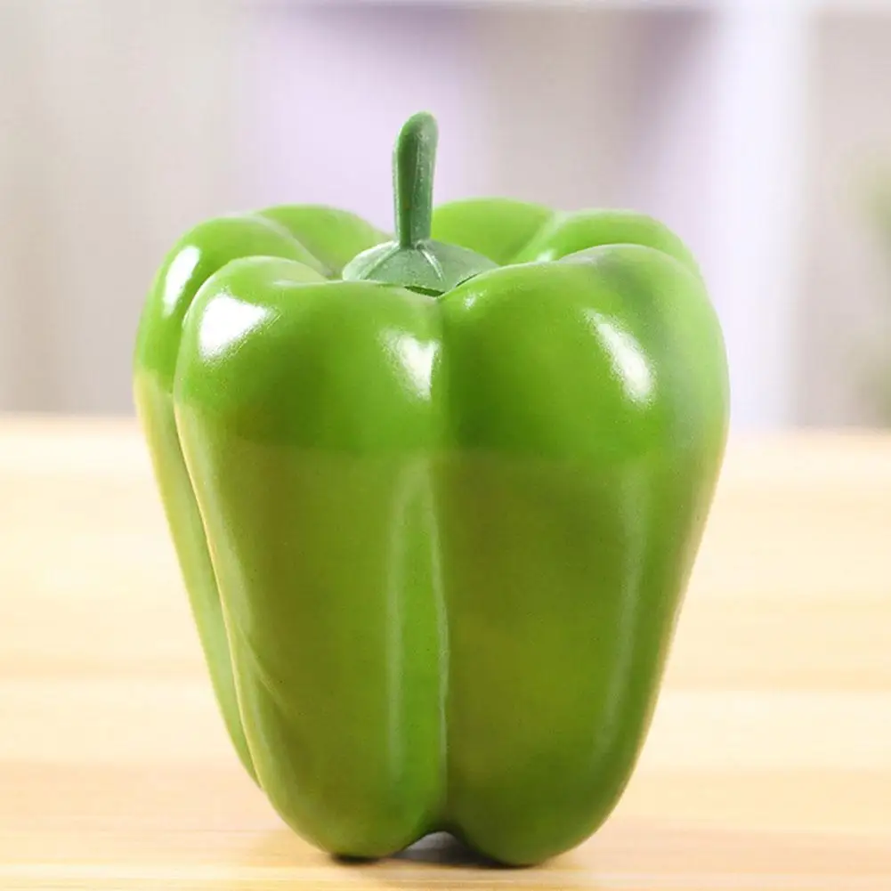 Modelo de pimienta colorida simulada, réplica de arreglo realista en forma de vegetal, accesorio de decoración de Chili Ki, exhibición de pimiento falso B0F9