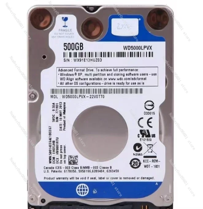 160gb 250gb 320gb 500gb 1tb 2tb Internal Laptop Hard Drive Laptop PC Component 2.5HDD SATA2-SATA3 8mb / 32mb 5400RPM-7200RPM hdd