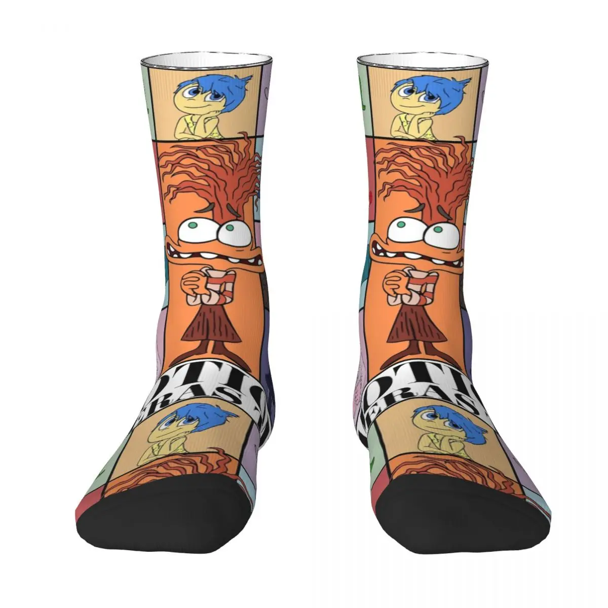 

Casual Emotions The Eras Tour Inside Out Basketball Socks Cartoon Polyester Crew Socks for Women Men