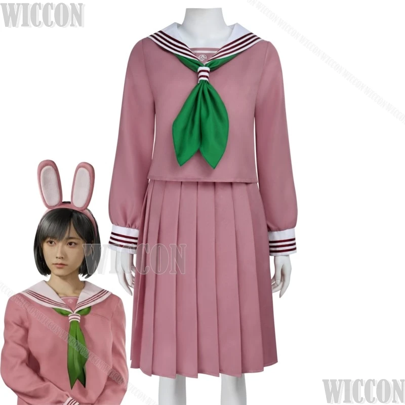 Shimizu Jk Hinako Game Cosplay Japanese School Uniform Sailor Suit Dress Girl Blue/Gray/Blue 3 Colours Halloween Cos Comic Con