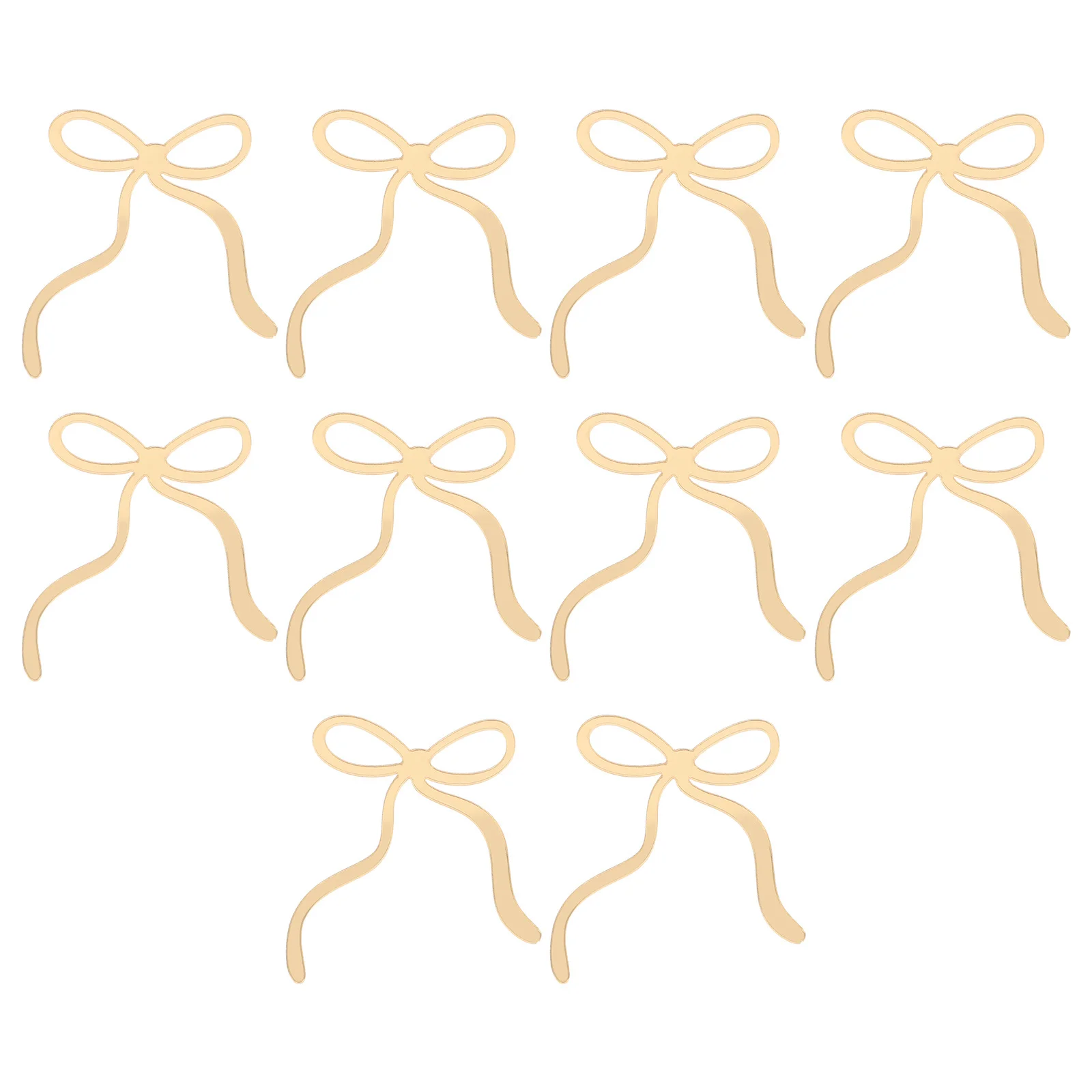 

10Pcs Acrylic Bowknot Toppers Elegant Birthday Wedding Festive Dessert Decorations for Celebrations Cake Toppers Birthday