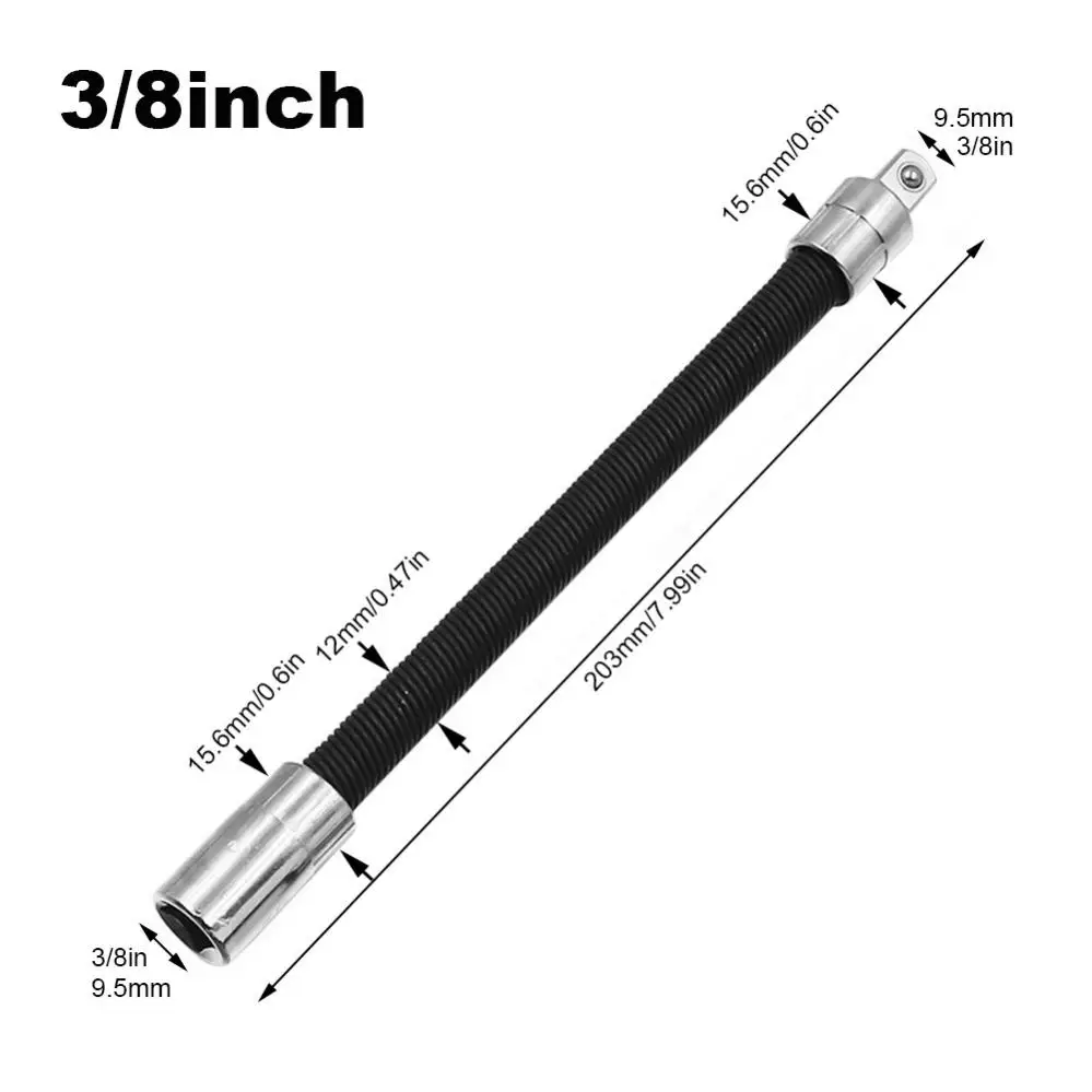 Flexible Socket Extension Bar Set 1/4 Inch 3/8-Inch 1/2-Inch Shaft Drive Bar Impact Extender,Flexible Socket Bar Impact Extender