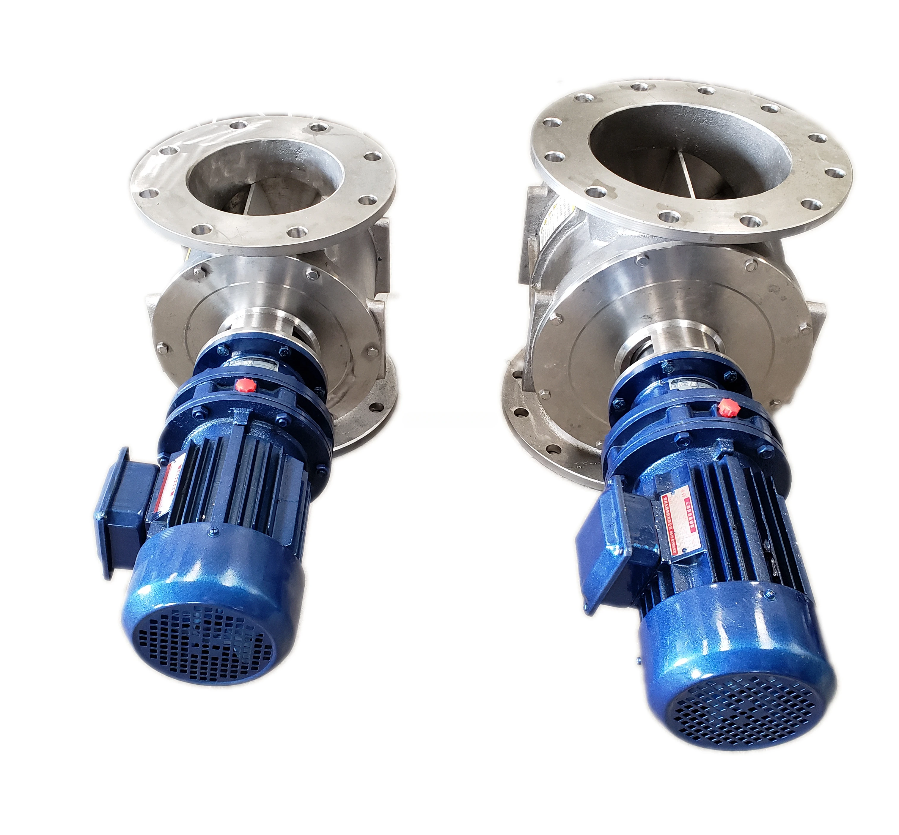 304 stainless steel Air Valve Industrial Discharge the Materials Rotary Airlock Feeder / Discharge Valve