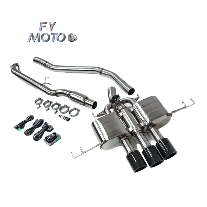 

For Honda Civic Type R Stainless Steel Valvetronic Exhaust System With Carbon Tips