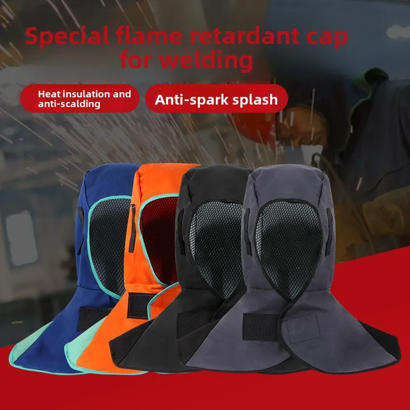 

Flame-Retardant Fireproof Dustproof Cape & Hood, Anti-Splash Heat-Resistant for Welders, Protective Gear Against Scalds