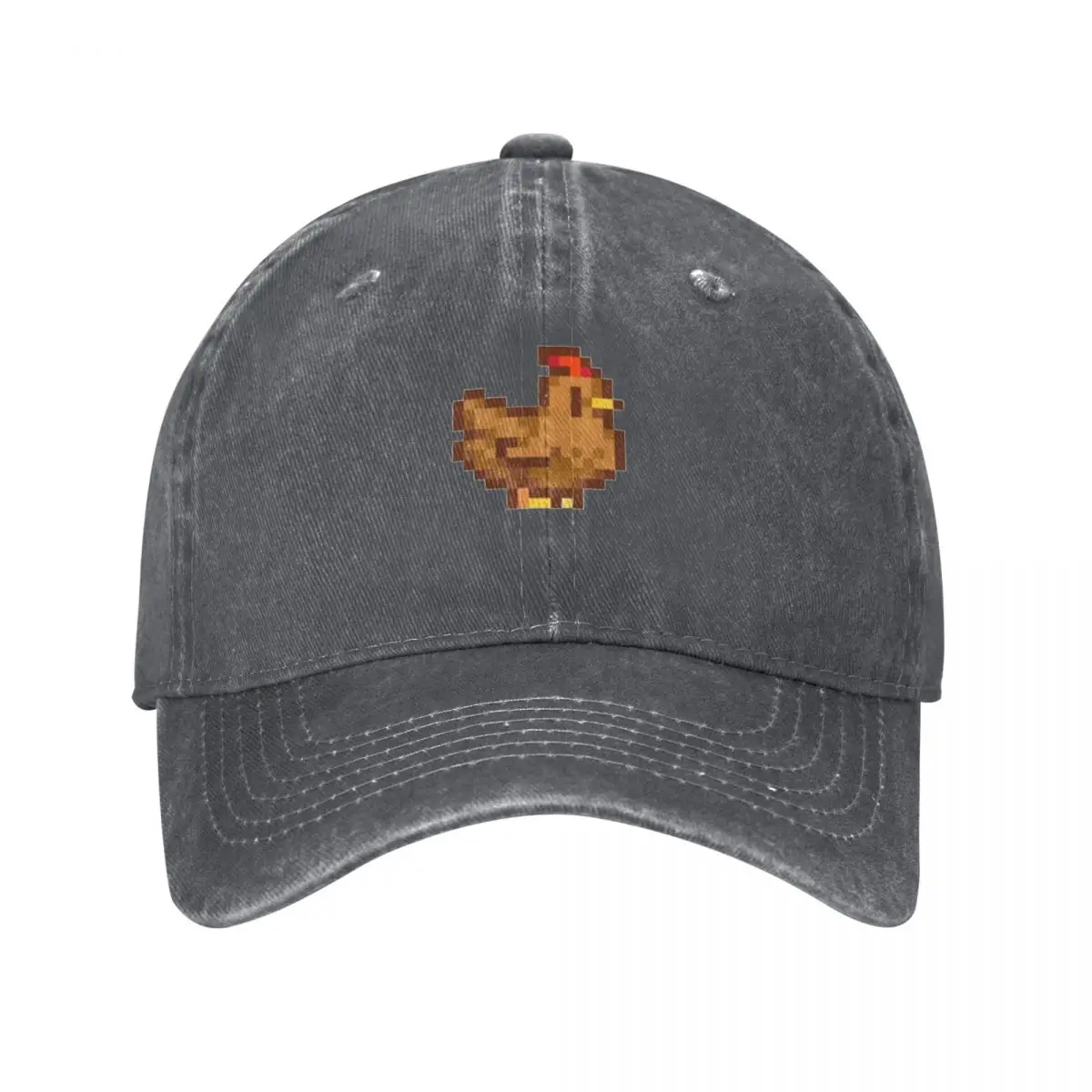 Stardew valley brown chicken pixel Baseball Cap custom Hat Beach Wild Ball Hat Horse Hat Mens Tennis Women's