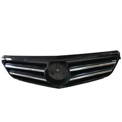 Brand New Black Front Hood Kidney W/Moulding Grille Grills For Mercedes Benz W204 CL C-CLASS 2006-up