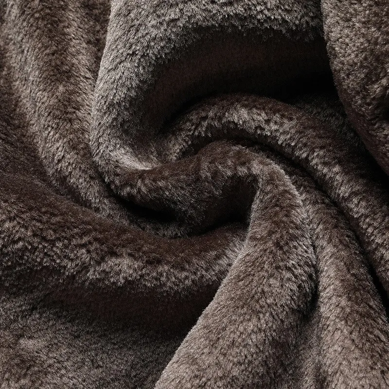 

Thiened Fce Lined Stand Collar Jaet for Middle Aged Men Winter Warm Busin Sle Dad Coat Casual Loose Fit Outerwear