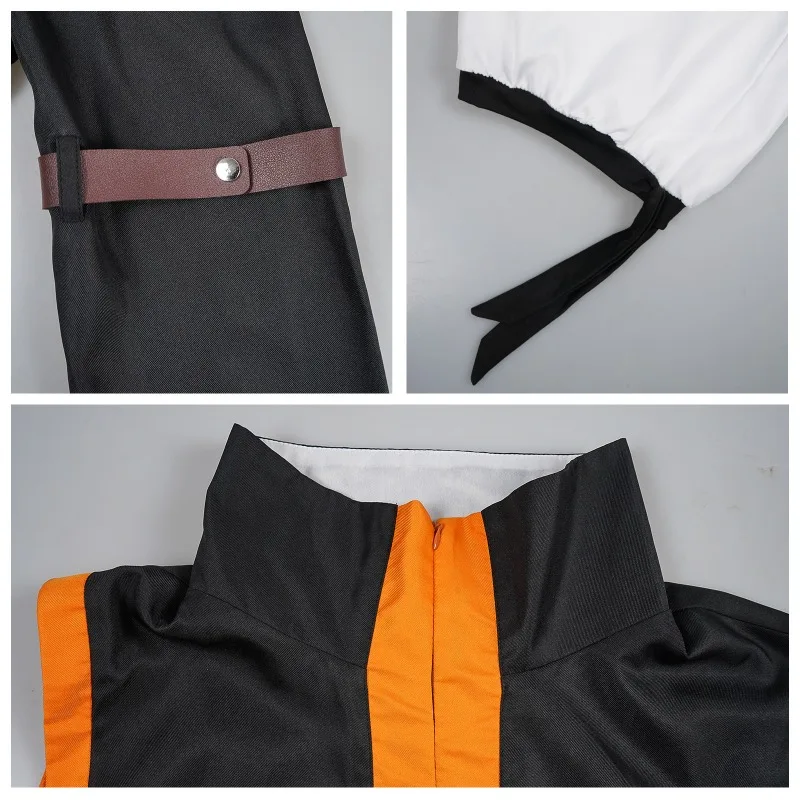 Anime Natsu Cosplay Magician Costume Black Long Coat Pants Full Set Stage Performance Clothes Role Play Outfit for Men