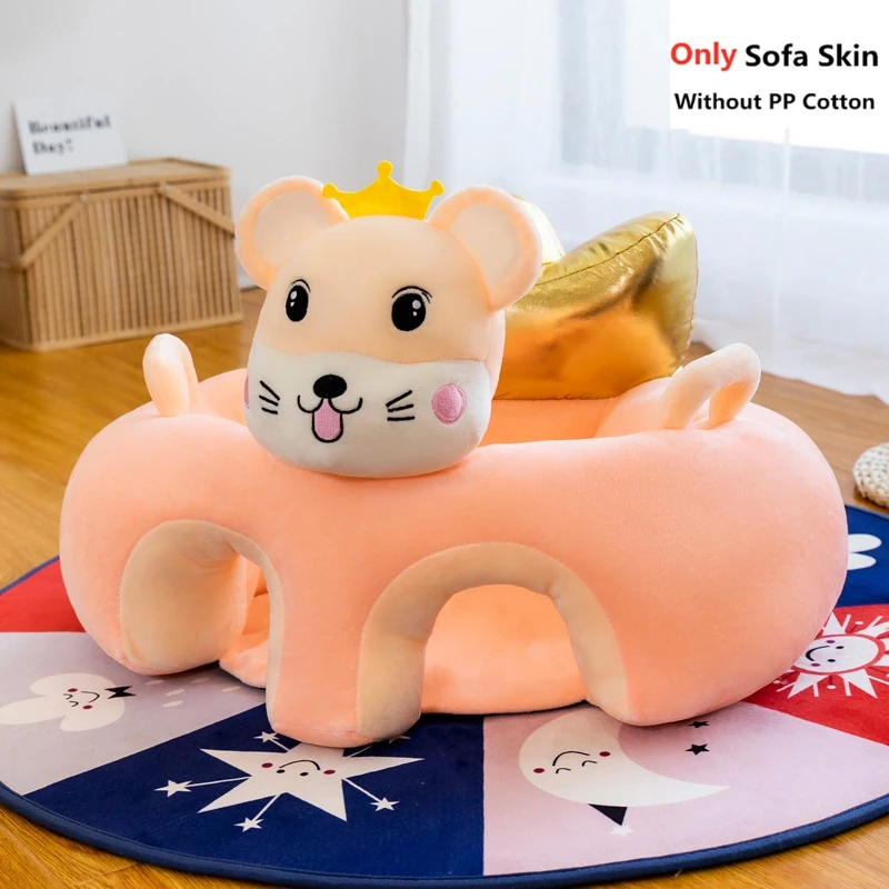 Cute Cartoon Baby Sofa Cover Learning to Sit Seat Feeding Chair Case Kids Baby Sofa Skin Infant Baby Seat Sofa Without Cotton