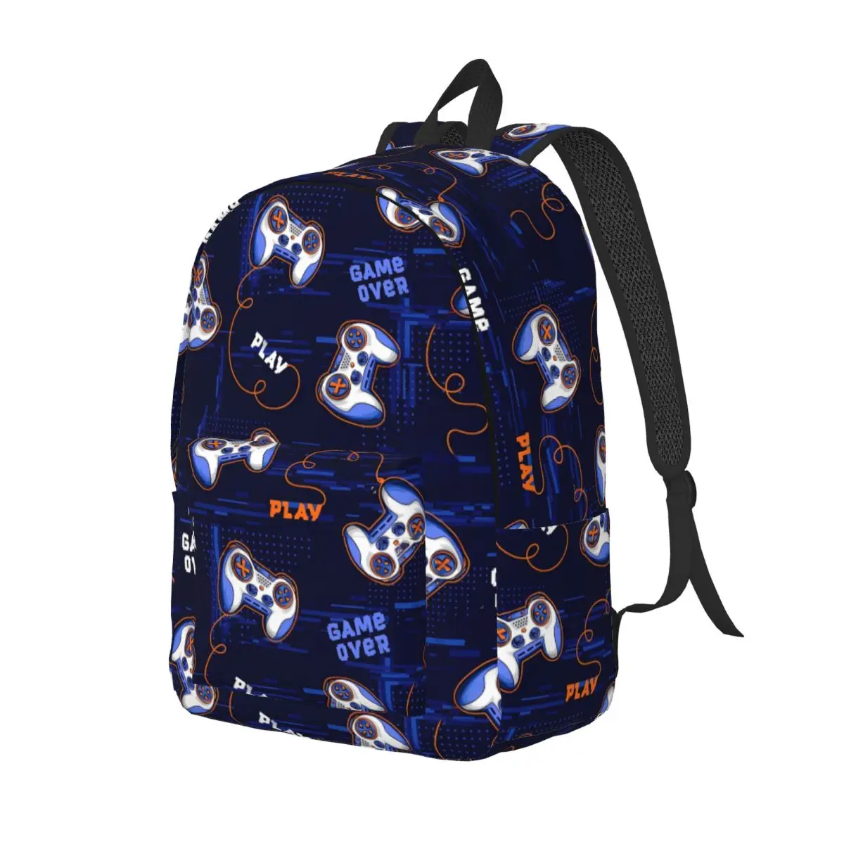 Video Game Gaming Controller Classical Backpack Durable High School Work Daypack for Men Women Laptop Shoulder Bag