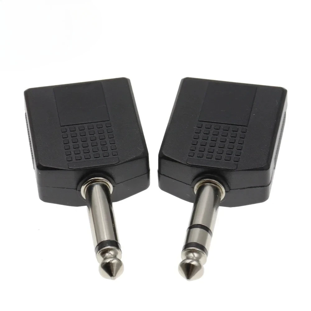 100 Stück 1/4 Zoll 6,35 mm Stereo/Mono-Y-Splitter-Kabel – 1 Stecker auf 2 Buchsen, Audio-Adapter für Gitarren-Kopfhörer – Detail 5