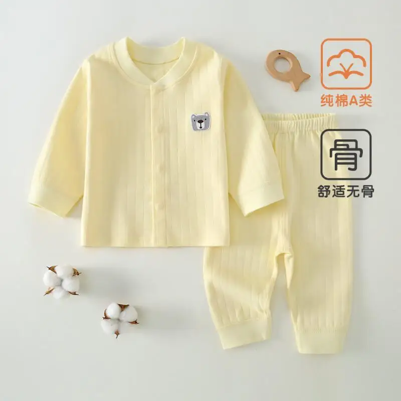 

Новинка 2024 года, весенне-осенний комплект хлопкового нижнего белья, комплект базового слоя с длинными рукавами, термобелье, домашняя одежда с длинными рукавами с героями мультфильмов