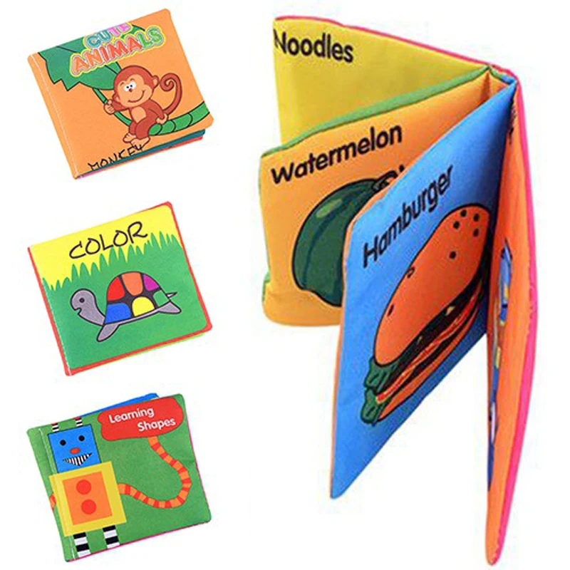 1pc Cloth Books Soft Baby Books Rustle Sound Baby Quiet Books Infant Early Learning Educational Toys 0 - 3 Years  Baby Book