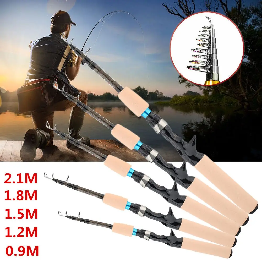 

Portable Adjustable Travel Fishing Tackle Stream Hand Pole Telescopic Fishing Rod Carp Feeder