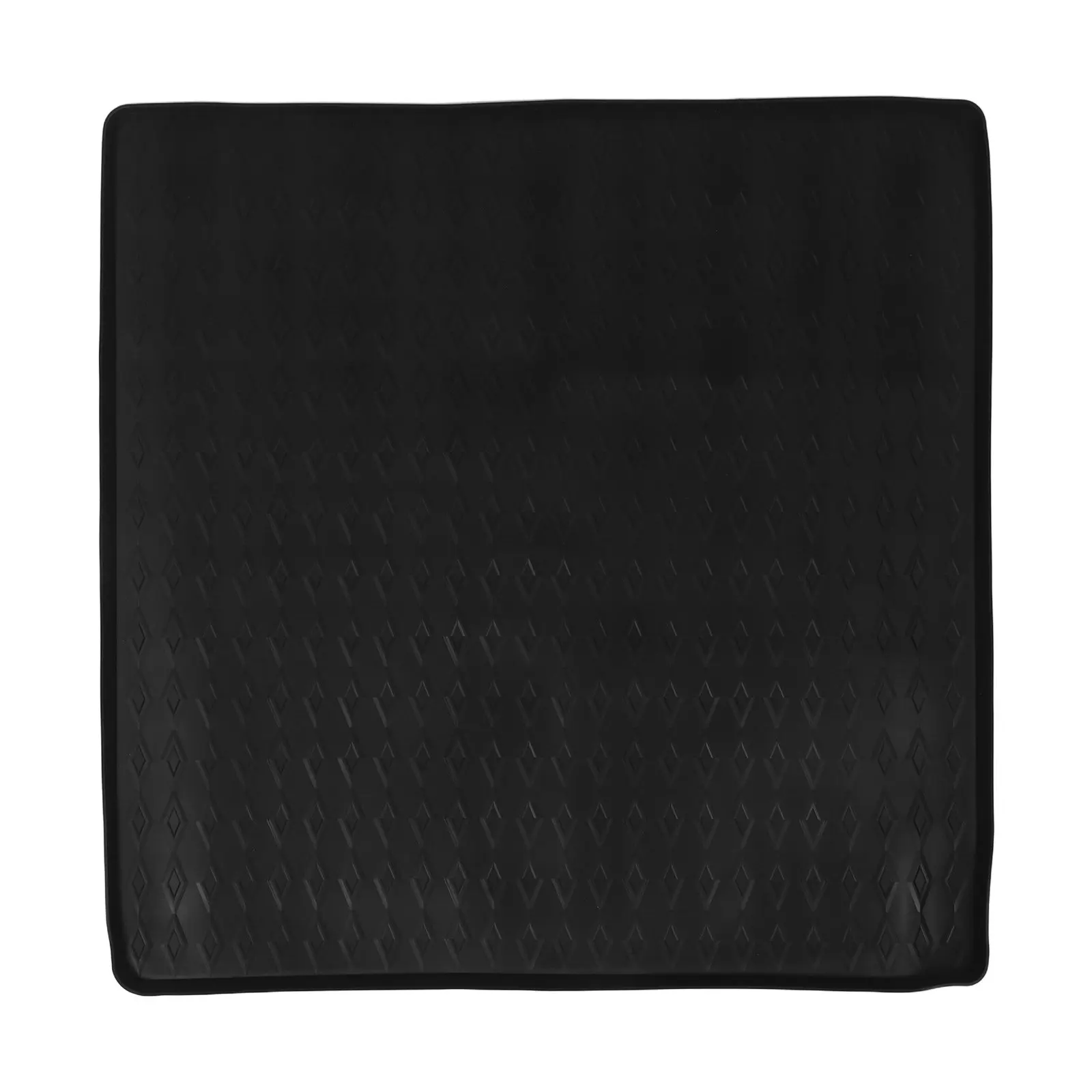 Washing Machine Drain Pan Black Silicone Washer Dryer Protective Mat Elevated Edge Anti-Slip Laundry Floor Protector