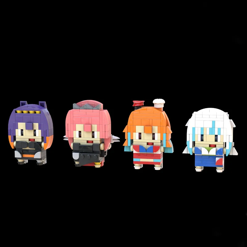 ตัวต่อ MOC มินิโฮโลลีฟ EN วีทูเบอร์ส 615 ชิ้น ของขวัญคริสต์มาส ของเล่นเสริมทักษะ STEAM ช่วยพัฒนาความอดทนและสมาธิ