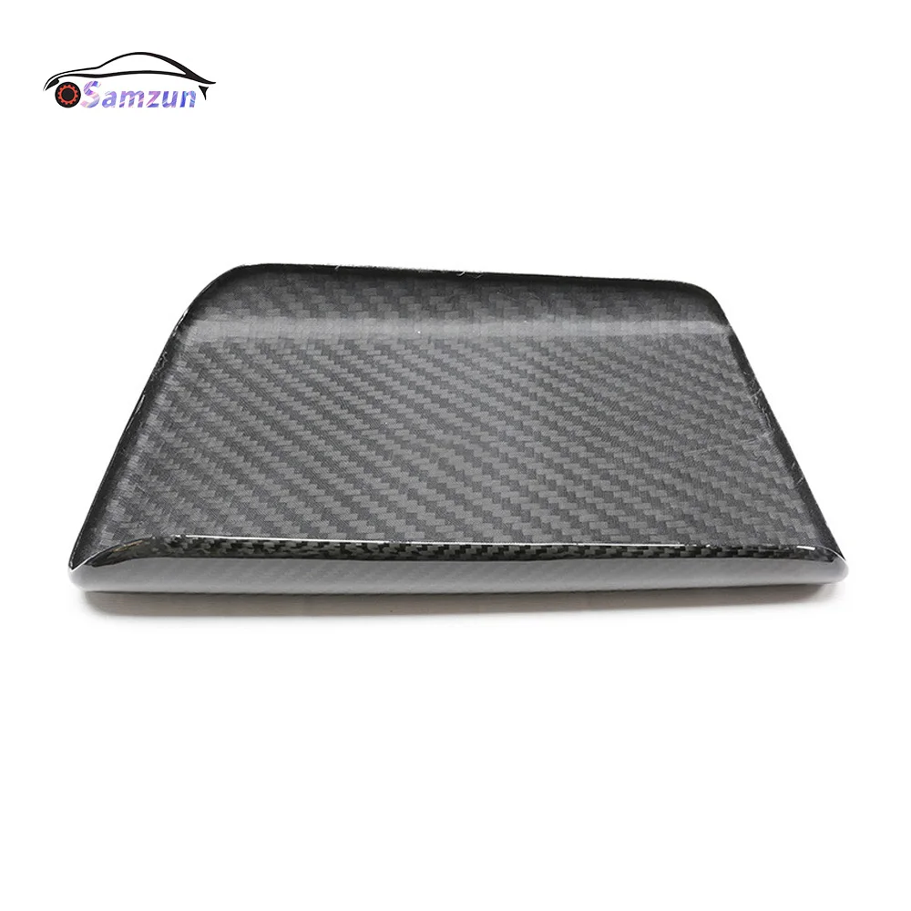 For Tesla Model S X ModelS ModelX 2022 2023 Real Carbon Fiber Car Accessories Center Armrest Box Cover Dry Carbon Lid Arm Rest