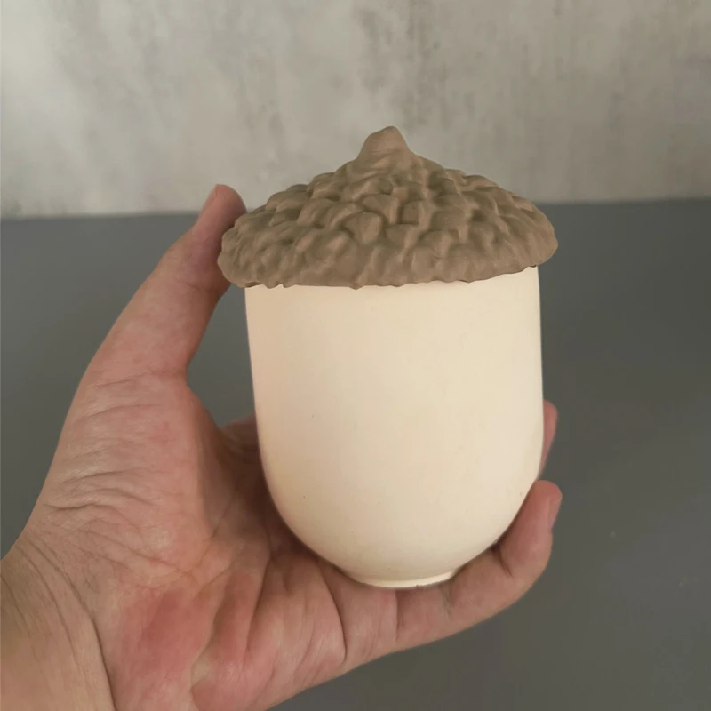 DIY Concrete Storage Box Silicone Mold Pine Cone Craft Gift Making Plaster Epoxy Resin Candle Jar Casting Molds Home Decor