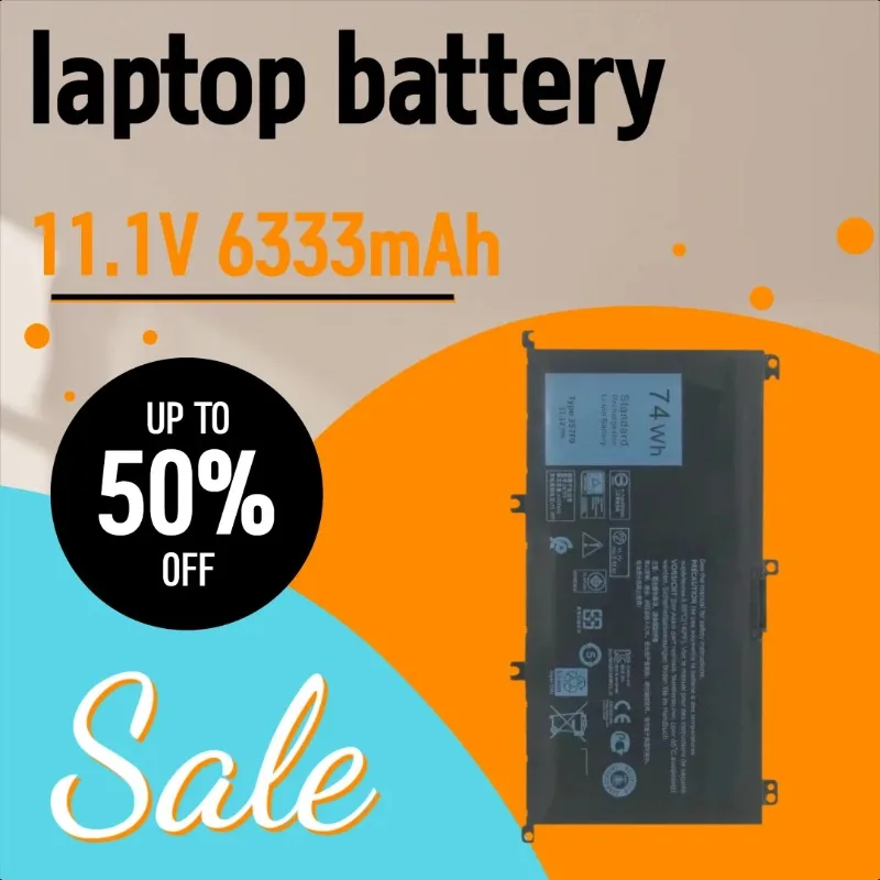 

11.1V 6333mAh Laptop Battery 357F9 P57F for Dell 7000 7559 7566 7567 7759