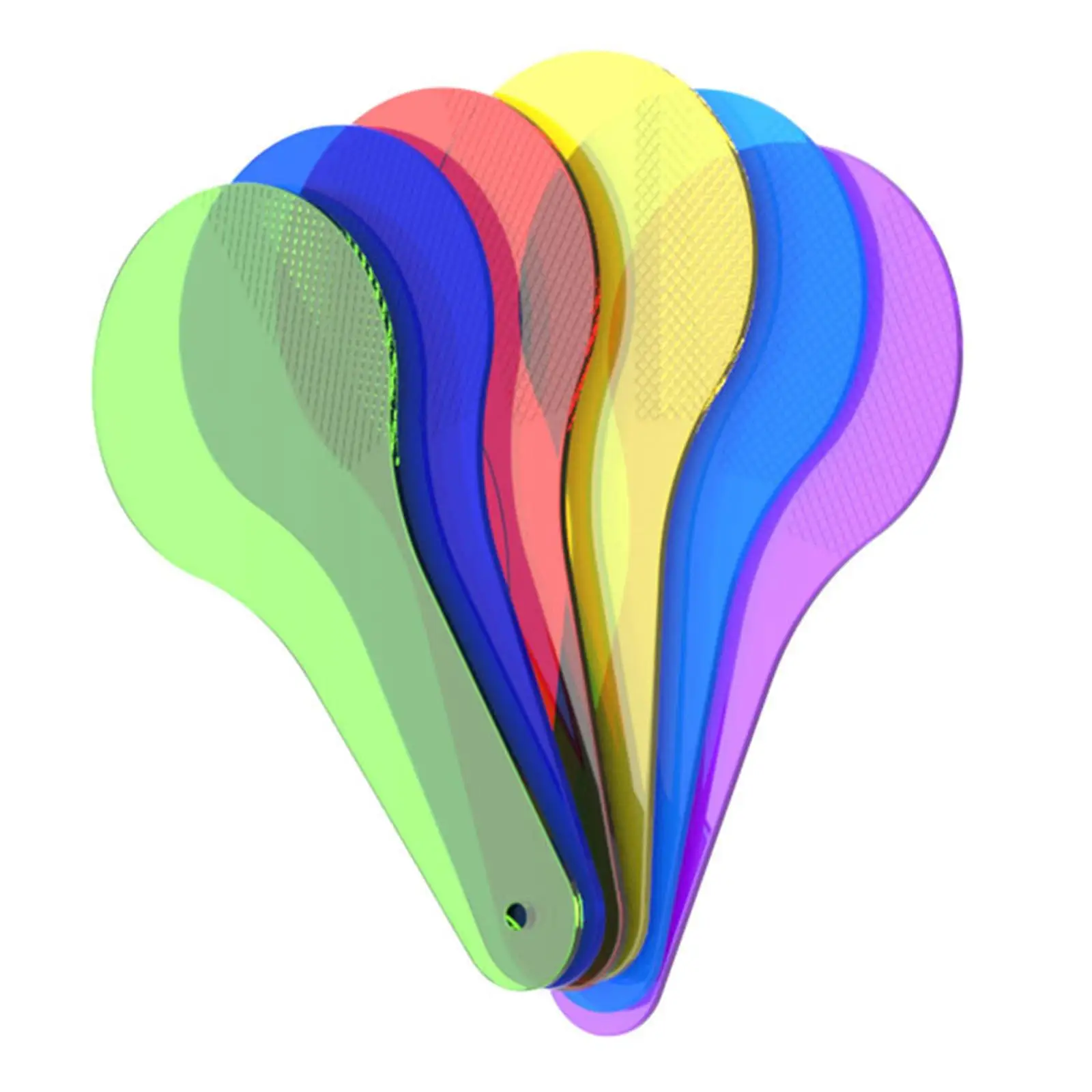 Translucent Color Film Filter Board PS Plastic Color Paddle for Kids Classroom Teaching Science Discovery Tools