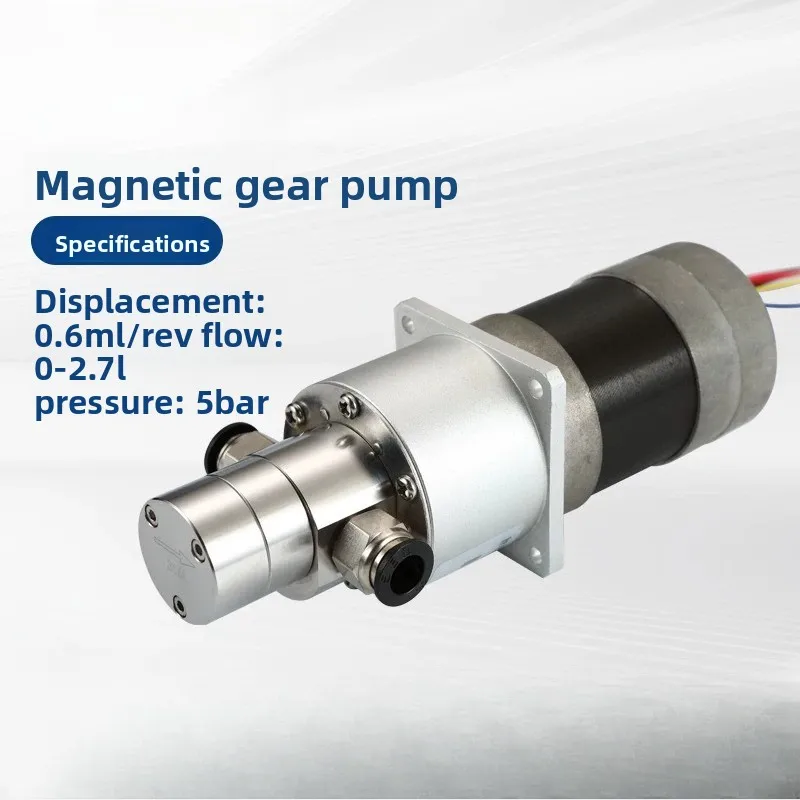 Stainless Steel Miniature Gear Pump Organic Solution Filling Metering Pump Magnetic Drive Corrosion Resistant Sampling Gear Pump