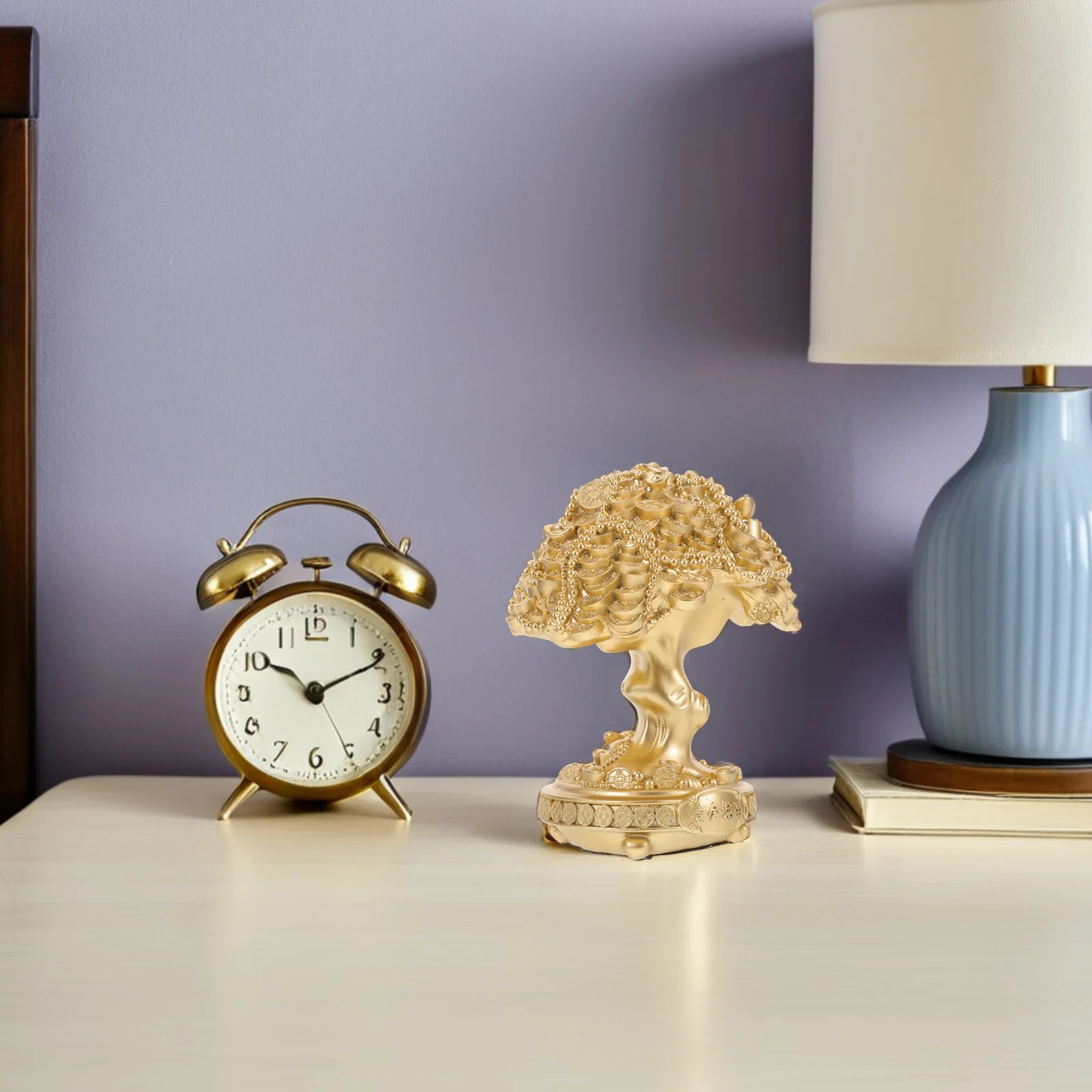 

Wealth Tree Resin Craft Money Tree Chinese Style Fortune Bonsai Tabletop Decor Lucky Desktop Ornament Feng Shui Decor