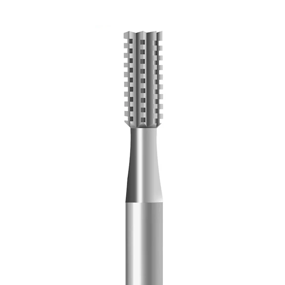 6Pcs SUPER Q 34 Flat Cylinder Rotary Bur 2.35mm Shank Cross Cut Hardened Tool Steel Jewellery Bur for Stone Setting