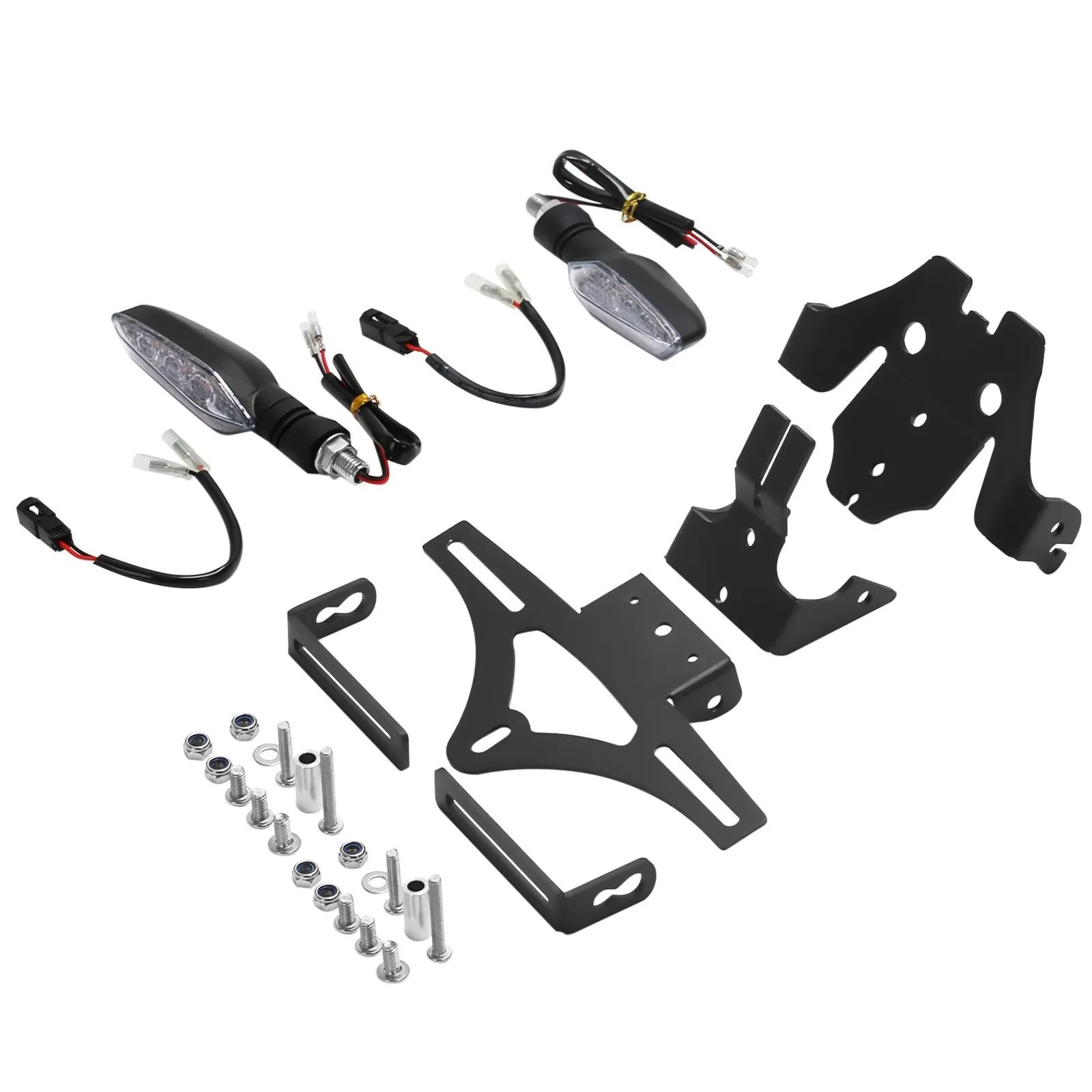Plug&Play LED Turn Signal Complete Kit, Rear Number Plate Mount Tail Tidy Fender Eliminator Fits Panigale StreetFighter V4/S V2