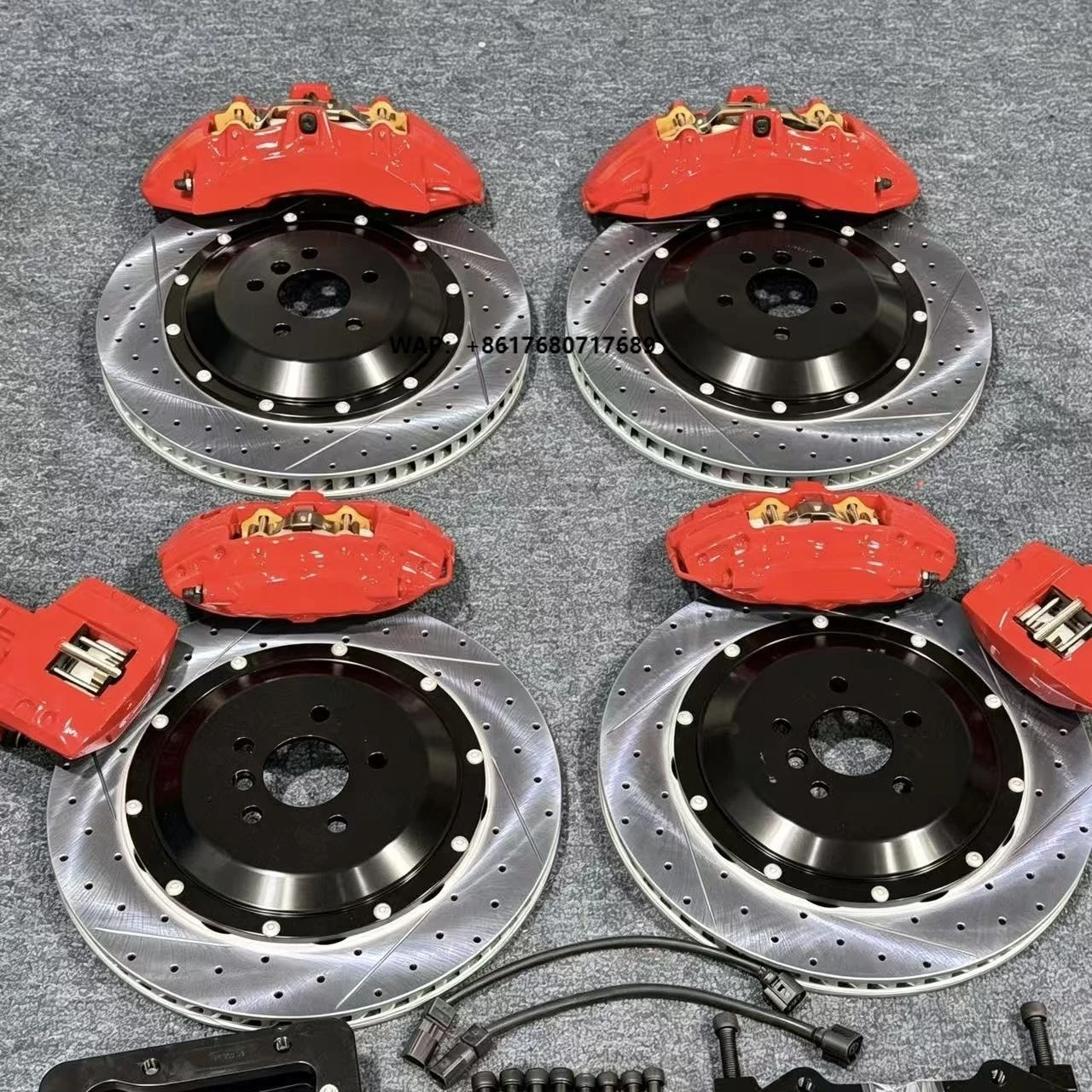 

Big Brake Caliper Kit Front V6 6-pot Rear F40 4 Piston Universal Fit for 180C Class for 335i A4 for CRV Brake System